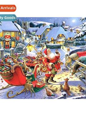 New h-applied full diamd living room lscape decorati wall ar