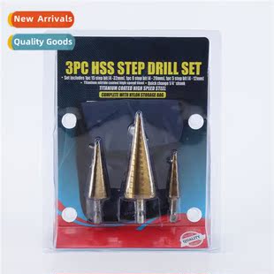 shank step pagoda three 3pc hexagal large Set drill