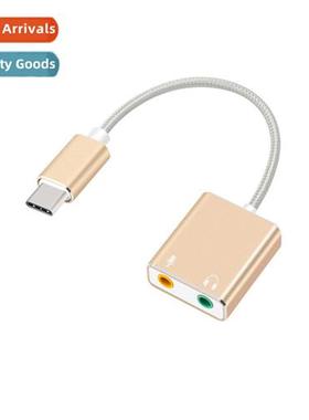 TYPE-C to sound card cversi cable 3.5 interface headphe cnec