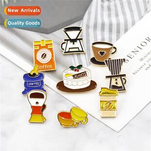 Brooch retro Europe and  Uned States old-fashied cfee cup po