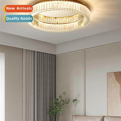 Post-modern stainless steel crystal ceiling lamp light luxur