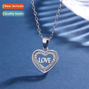 Trendy n copper plated 925 silver fashi love LOVE pendant ne