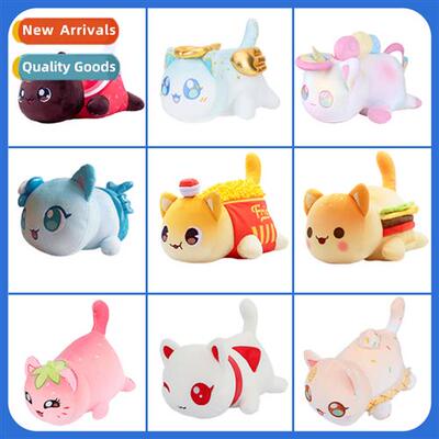 New aphmau plush cat plush toy doll coke burger fries cat st