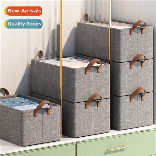 Steel frame storage box foldable household clos storage box