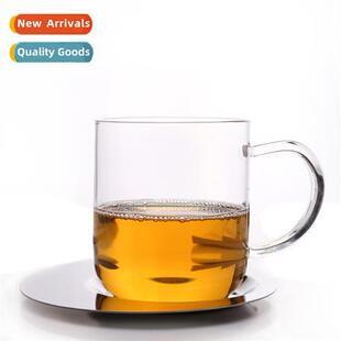 Transparent glass teacups for home hospaly tea set tea cups