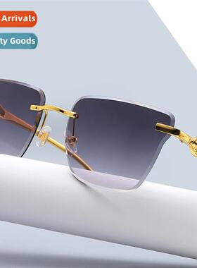 2021 New Cat Eye Leopard Head Sunglasses Set Pop Hip Hop Sun