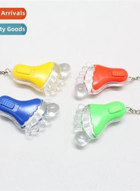 Foot LED light pendant/keychain torch Creative weird  wacky