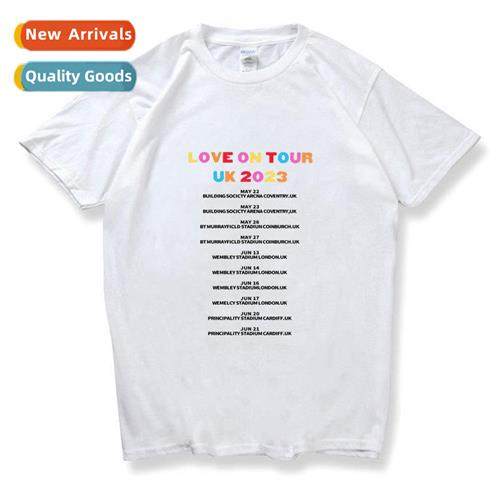 Love On Tour 2023 Ccert Printed Couple Cott Short Sleeve Top