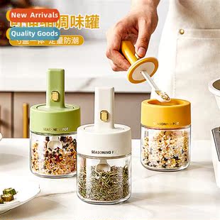 transparent spice jar Light lid retractable spo integ luxury