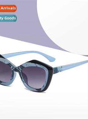 2272 Quirky Cat Eye Cy Color Trendy Solid Color As Shown Col