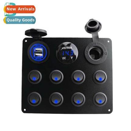 Caravan yacht panel modificati 8 posi cat eye s wh voltmeter