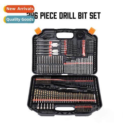 246 Piece Drill B Set Tool Set Woodworking Flat Drill B Twis
