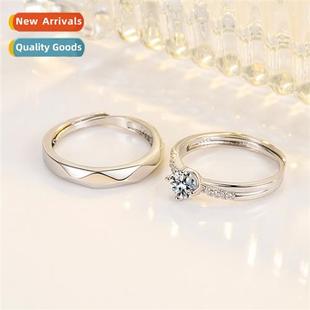 Zirc micro-set diamd couples ring imati moissane diamd coupl