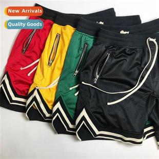 Dry Sports Color Solid Mesh Quick Men Shorts Fness Summer