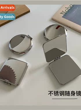 South Korea ins niche portable stainless steel folding mirro
