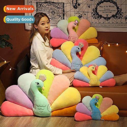 Colorful Peacock Open Screen Plush Doll Multi Size