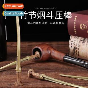 Bamboo pipe press anti-extinguishable hollow hmade scraping