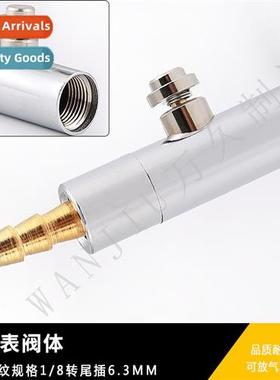 Tire Pressure Gauge Valve Body Mounted Gauge Lever Bleeding