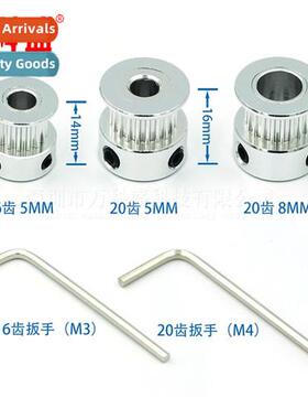 Synchrous belt pulley 2GT-20 teeth 16 teeth Belt width 6 mm