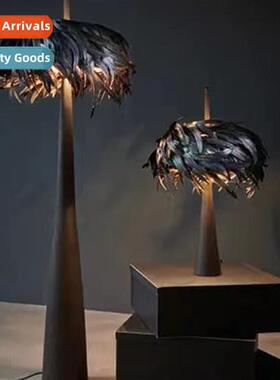 Scinavian minimalist fear living room floor lamp vintage fam