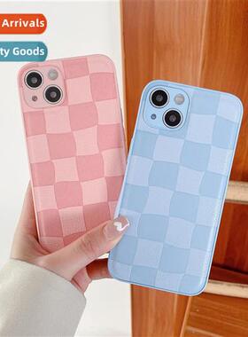 适用iPhone 15 14promax Checkerboard Phone Case Apple 12 Prin