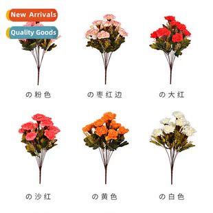Faux Flowers Fake Flowers 10 Heads Autumn Colours Large Carn