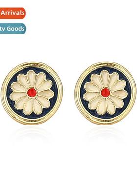 New simple alloy plating earrings retro rustic style earring