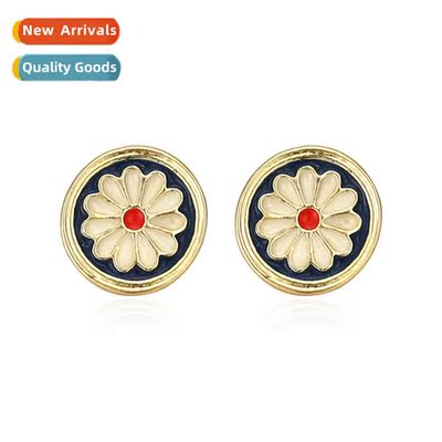 New simple alloy plating earrings retro rustic style earring