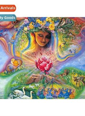 New h-applied full diamd living room lscape decorati wall ar