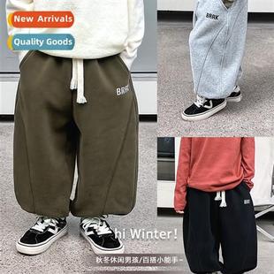 pants childrens velvet padded bab casual Boys all