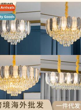 Villa living room lights duplex hotel B&B decorative crystal