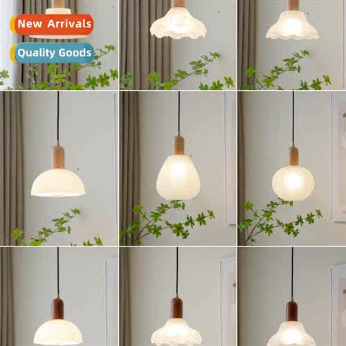 Japanese wabi-sabi style small chelier creative persaly glas