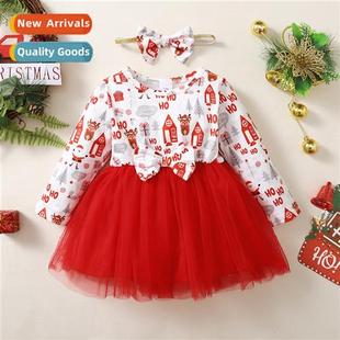 2022 new printed fall letters winter Christmas Girls