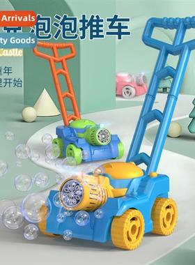 Push Bubble Cart Kids Electric Automatic Bubble Blowing Summ