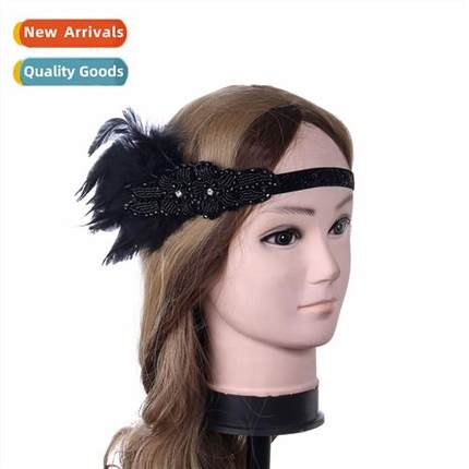 1920s Masquerade Black Fear Headwear Womens Halloween Party