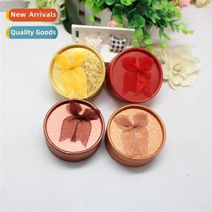 round ring box Bow jewelry large earrings jewelr tie