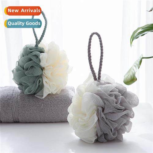 Adult Bath & Shower Balls Two Color Splicing Foaming Net Veg