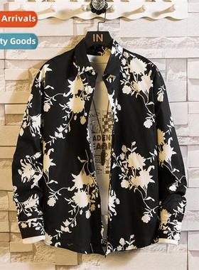 2023 Spring Mens Casual Floral Casual Plus Big Size Multicol