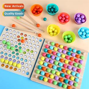 Childrens educatial early childhood fun rainbow clip beads e