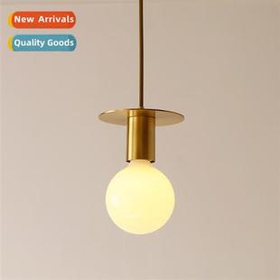 simple Scinavian glass Brass bar chelier modern dining small