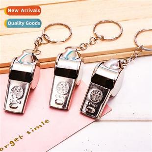 Metal Whistle Keychain Wrapp Referee Low