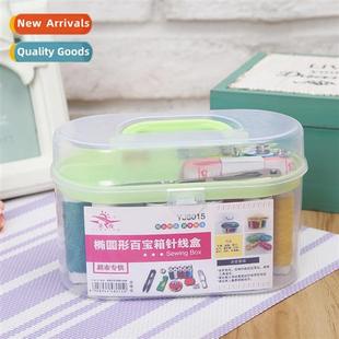 Needle Por Treasure Multifunctial Oval Set Thread Chest Box