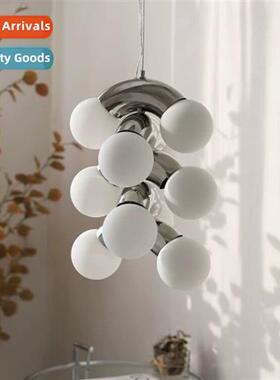 Vintage Chrome Bend Pendant Light Scinavian Postmodern Creat