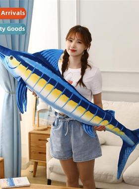 ins new plush toy blue marlin doll marine animal shark pillo