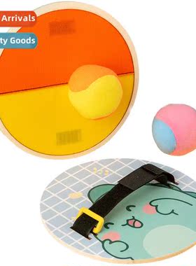 Wooden parent-child interacti sticky sticky ball dart board