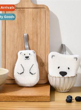 Bear Spge Stain Remover Spge Cup Cleaning Spge Kchen Dishwas