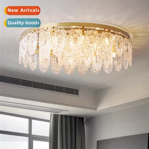 Living room lamp full copper -modern light luxury style bedr