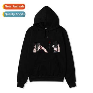 Japan anime Naruto Sasuke skunk war hoodie loose Harajuku wi