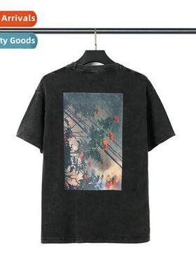 2021 spring  summer new FOG washed black compound line plant