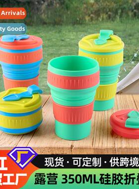 New outdoor camping portable folding cup heat-resistant tele